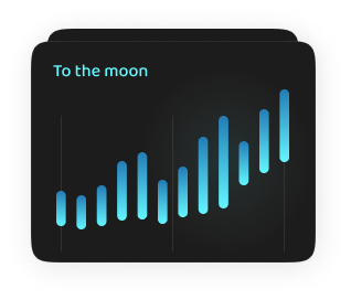 Graph showing increasing sales